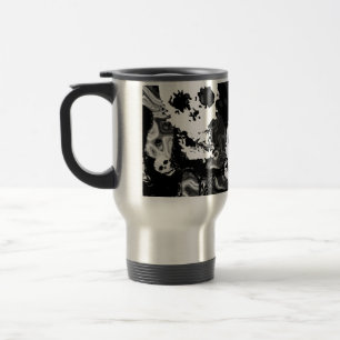 Taza De Viaje Skull Specters B&W viajar/ir al trabajo