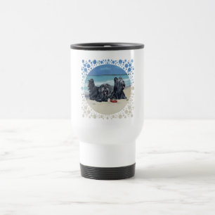 Taza De Viaje Skye Terriers, Beach Day Travel Mug!