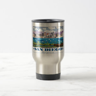 Taza De Viaje Skyline de San Diego