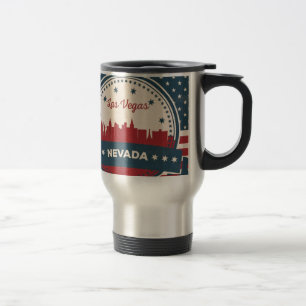 Taza De Viaje Skyline Retro Las Vegas