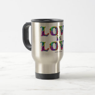 Taza De Viaje SlipperyJoe el amor es amor goteando derretirse di