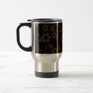 Taza De Viaje SlipperyJoe's estrella de David temática de Hanukk