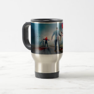 Taza De Viaje SlipperyJoe's peligro de infección apocalíptica Ha