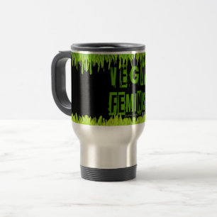 Taza De Viaje SlipperyJoe's Vegano feminista bloque de hierba le