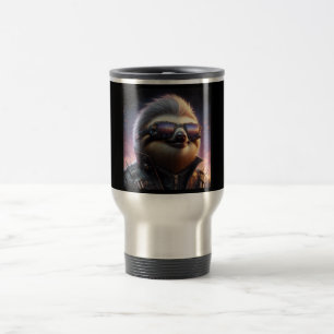 Taza De Viaje Sloth Cyberpunk