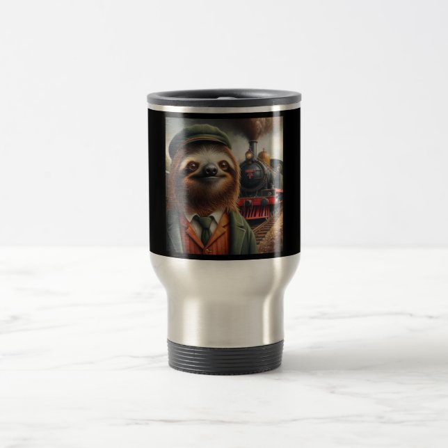 Taza De Viaje Sloth Train Engineer (Centro)