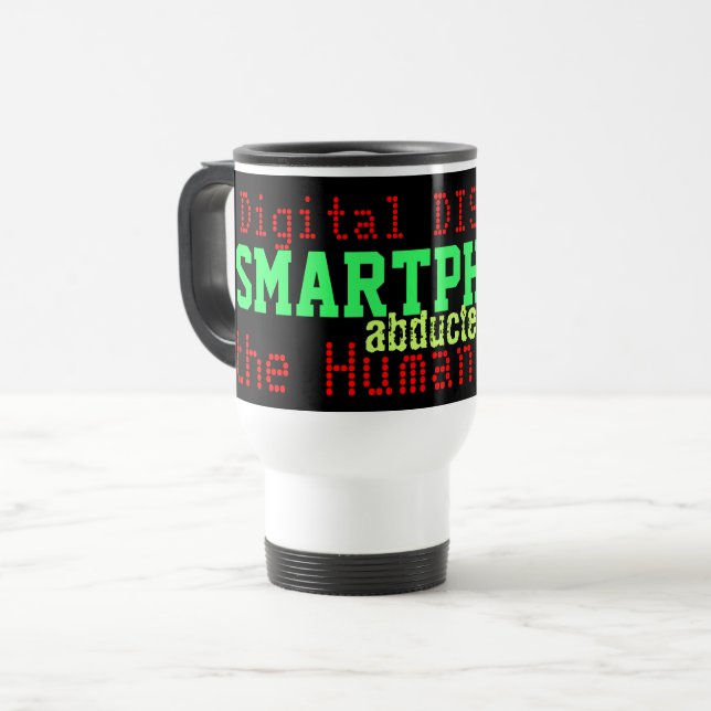 Taza De Viaje Smartphones Digital Distress Humorous Mug (Anverso izquierdo)