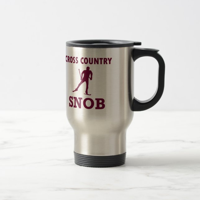 Taza De Viaje Snob de esquí de fondo (Derecha)