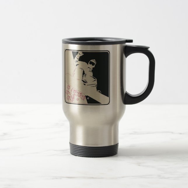 Taza De Viaje Snowboard/Pop Art (Derecha)