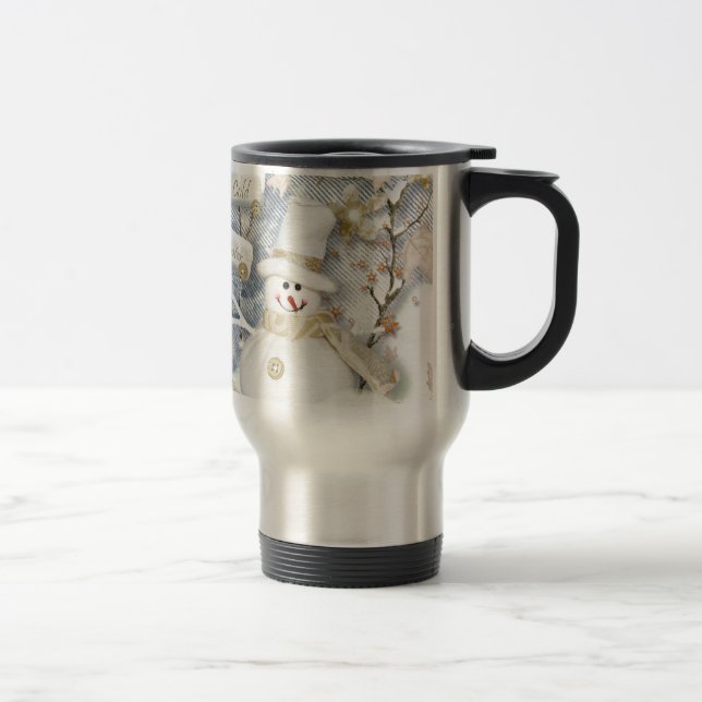 Taza De Viaje Snowman de invierno frío (Derecha)