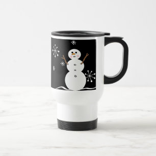 Taza De Viaje Snowman Travel Mug