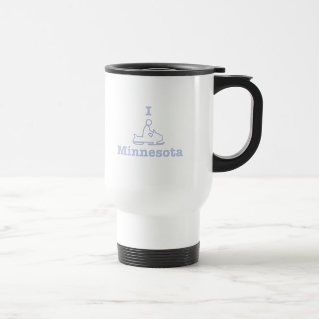 Taza De Viaje Snowmobile Minnesota (Derecha)