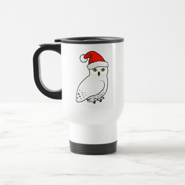 Taza De Viaje Snowy Owl Santa (Izquierda)