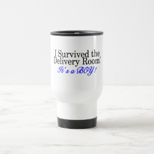 Taza De Viaje Sobreviví el cuarto de entrega su un muchacho