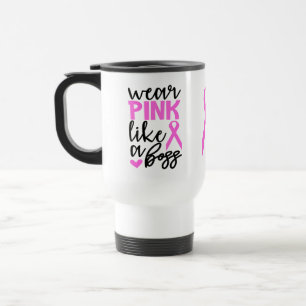 Taza De Viaje Sobreviviente de lucha contra el cáncer de mama Gu