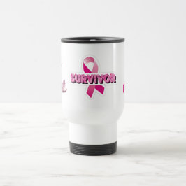 Taza De Viaje Sobreviviente del cáncer de mama