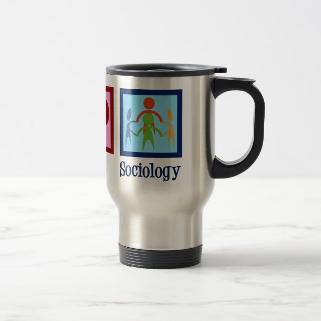 Taza De Viaje Sociólogo Profesor de Sociología de Paz Amor (Derecha)