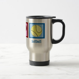 Taza De Viaje Softball lindo