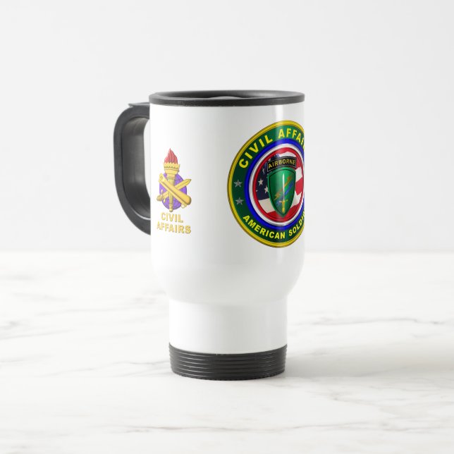 Taza De Viaje Soldado de Asuntos Civiles (Anverso izquierdo)