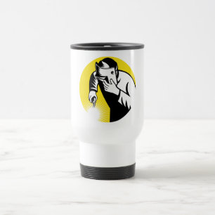Taza De Viaje Soldador en el círculo interior fijado soldadura