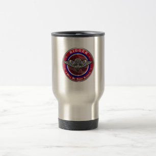 Taza De Viaje Soldados aéreos asombrosos en paracaídas