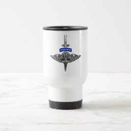 Taza De Viaje Soldados aéreos asombrosos en paracaídas