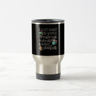 Taza De Viaje Solo quiero ver Navidades películas hacer un regal