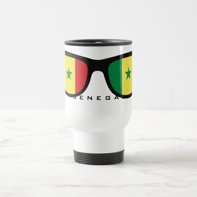 Taza De Viaje Sombras personalizados de Senegal (Centro)