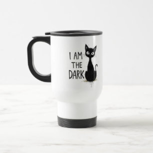Taza De Viaje Sombrío gato negro estético gótico