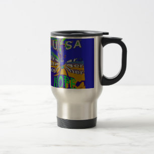 Taza De Viaje Somos más fuertes juntos divertidos USA Hope patró