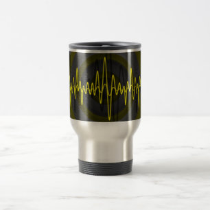 Taza De Viaje Sonido Amarillo Oscuro viajar al trabajo