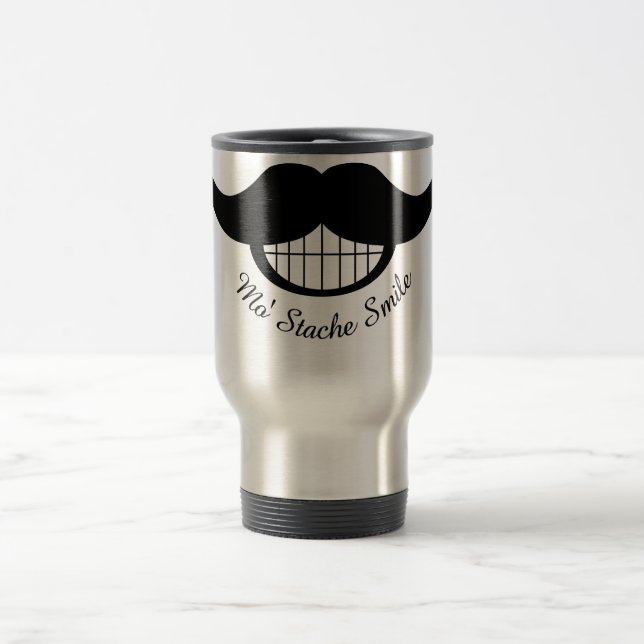 Taza De Viaje Sonrisa de bigote (Centro)