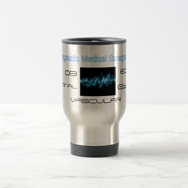 Taza De Viaje sound_wave, sonografía médica de diagnóstico, ECO… (Centro)
