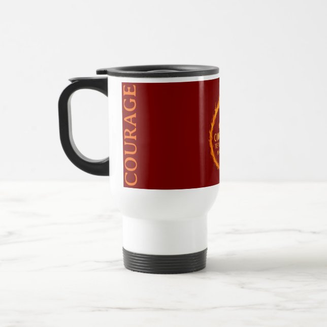 TAZA DE VIAJE SOY CORAJE (Izquierda)