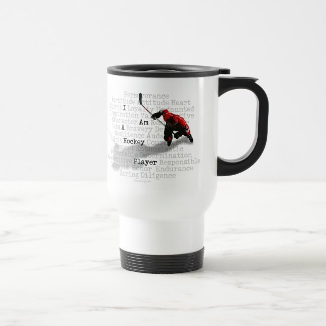 Taza De Viaje Soy jugador de hockey (Derecha)