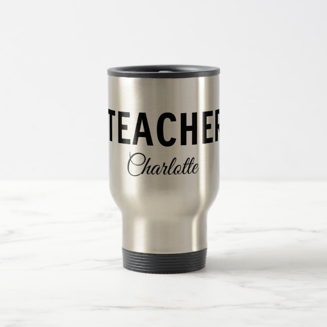 Taza De Viaje Soy la escuela de profesores Collegeadd tu nombre  (Centro)