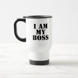 Taza De Viaje Soy mi Boss. Lema