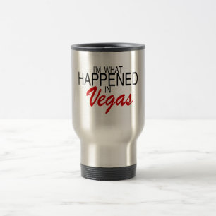 Taza De Viaje Soy qué sucedió en Vegas