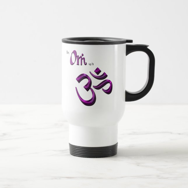 Taza De Viaje Soy símbolo Aum de OM-ish OM (Derecha)