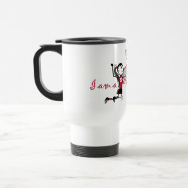 Taza De Viaje "Soy un Chica de voleibol"-Para jugadores