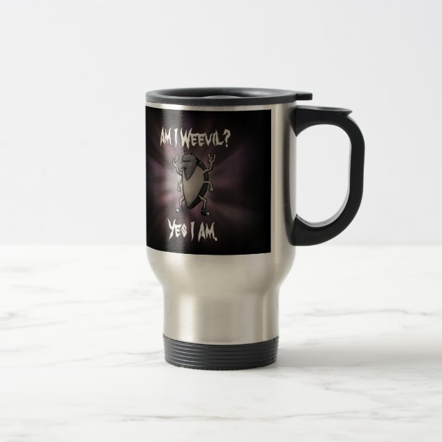 Taza De Viaje ¿Soy un malvado Personalizado Metalizado? (Derecha)