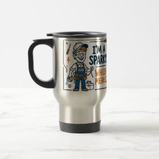 Taza De Viaje Soy un regalo de Sparky Electricians