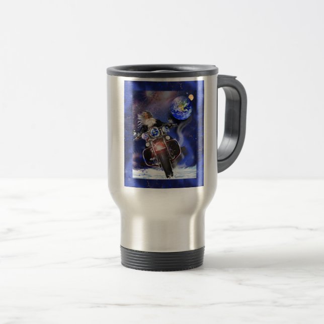 Taza De Viaje Space Galaxy Travel Mug Harley Davidson (Anverso derecho)
