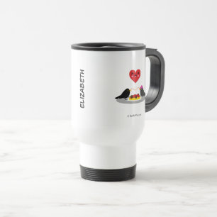Taza De Viaje Spaghetti Meatball Romantic Date   Añadir su nombr