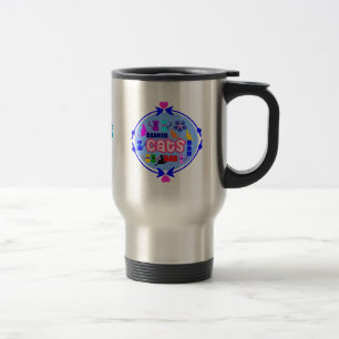 Taza De Viaje 😻 🐾 ↷ ❤ Sper Cute Cat Familia Viaje Mug ↶ 🐾 😺