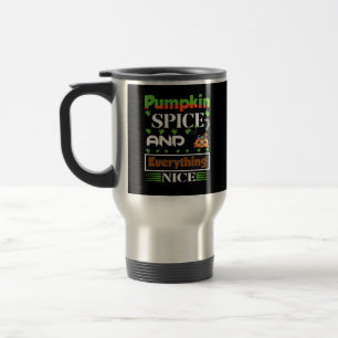 Taza De Viaje Spice De Calabaza Y Todo Lo Bonito Funny Otoño