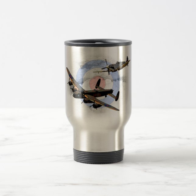 Taza De Viaje Spitfire y Lancaster (Centro)