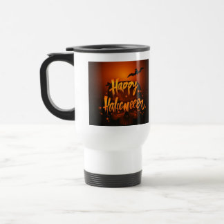 Taza De Viaje Spooky Bat Halloween Greet Design
