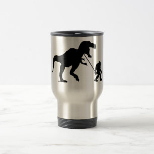 Taza De Viaje Squatchin ido con T-rex