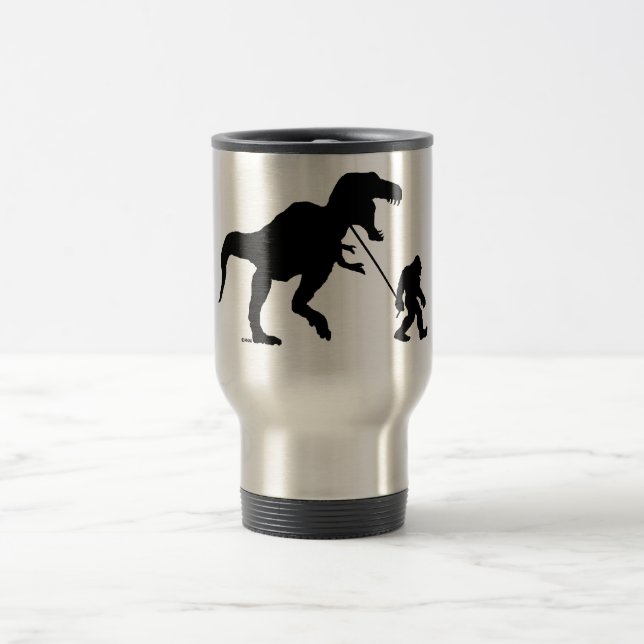 Taza De Viaje Squatchin ido con T-rex (Centro)